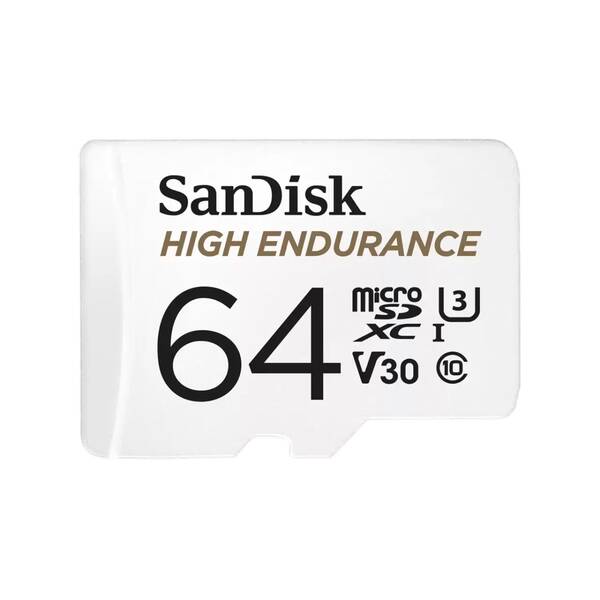 SanDisk High Endurance/micro SDXC/64GB/100MBps/UHS-I U3 / Class 10/+ Adapt&#233;r