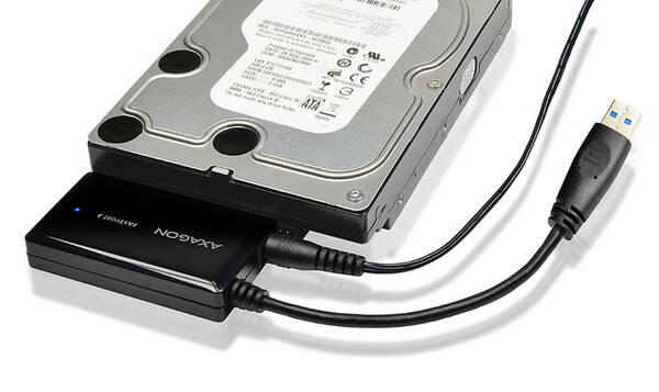 AXAGON ADSA-FP3, USB3.0 - SATA 6G HDD FASTport3 adapt&#233;r, vč. nap&#225;ječe