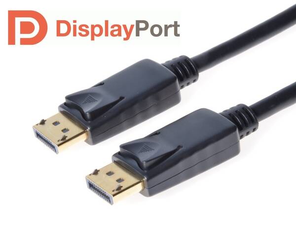 PremiumCord DisplayPort 1.2 př&#237;pojn&#253; kabel M/M, zlacen&#233; konektory, 5m