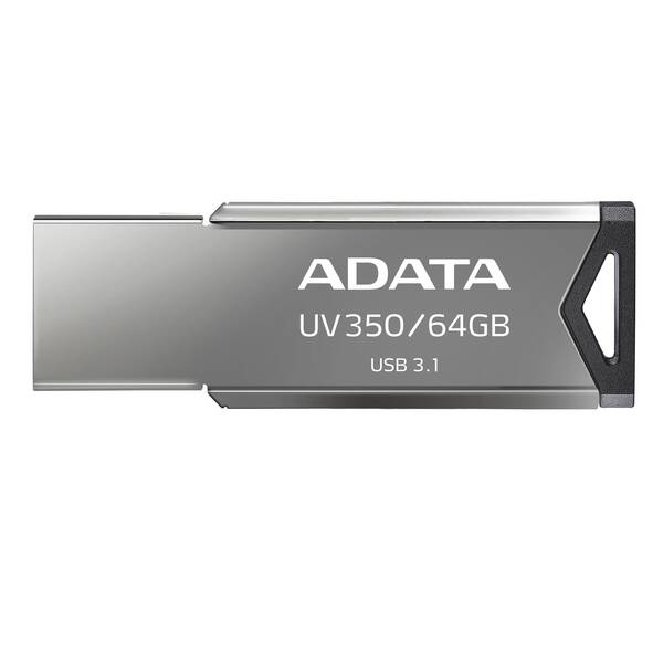ADATA UV350/64GB/USB 3.1/USB-A/Stř&#237;brn&#225;