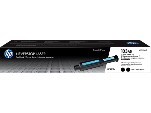 HP 103AD Black Neverst. Laser, dvojbalen&#237;, W1103AD