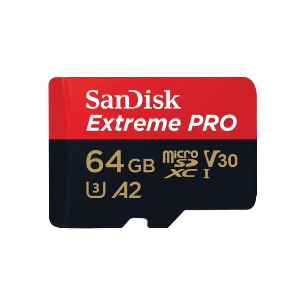 SanDisk Extreme PRO/micro SDXC/64GB/200MBps/UHS-I U3 / Class 10/+ Adapt&#233;r