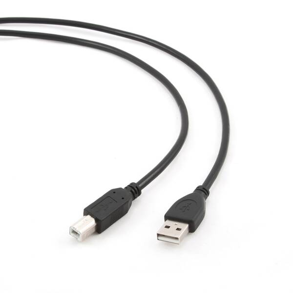 USB kabel typu AB, d&#233;lka 1,8m HQ čern&#253;