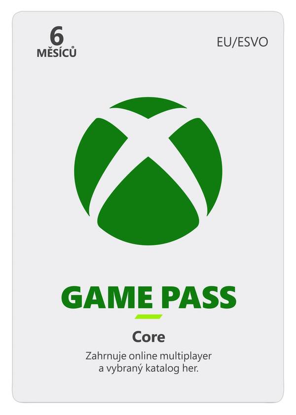 ESD XBOX - Game Pass Core - předplatn&#233; na 6 měs&#237;ců (EuroZone)