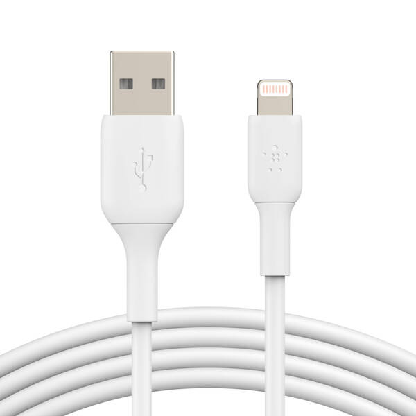 BELKIN kabel USB-A - Lightning, 1m, b&#237;l&#253;
