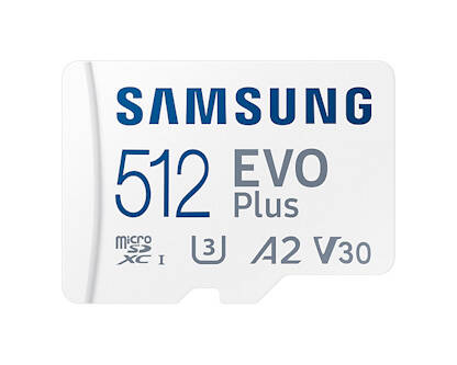 Samsung EVO Plus/micro SDXC/512GB/130MBps/UHS-I U3 / Class 10/+ Adapt&#233;r