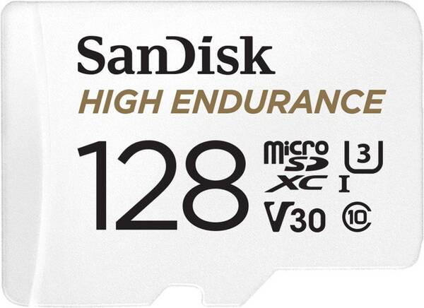 SanDisk High Endurance/micro SDXC/128GB/100MBps/UHS-I U3 / Class 10/+ Adapt&#233;r