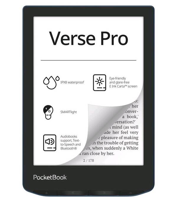 E-book POCKETBOOK 634 Verse Pro Passion Red, červen&#253;