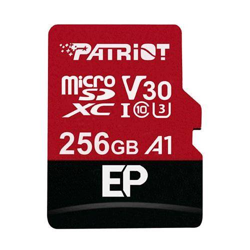 Patriot V30 A1/micro SDXC/256GB/100MBps/UHS-I U3 / Class 10/+ Adapt&#233;r