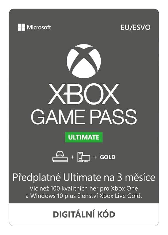 ESD XBOX - Game Pass Ultimate - předplatn&#233; na 3 měs&#237;ce (EuroZone)