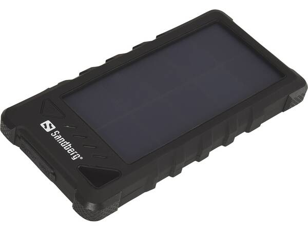 Sandberg přenosn&#253; zdroj USB 16000 mAh, Outdoor Solar powerbank, pro chytr&#233; telefony, čern&#253;