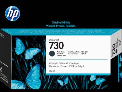 HP 730 130-ml Matte Black Ink Crtg&#160;