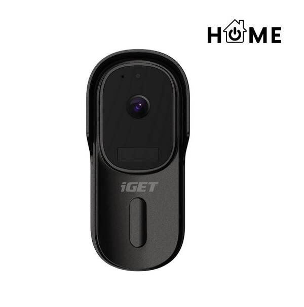 iGET HOME Doorbell DS1 Black - WiFi bateriov&#253; videozvonek, FullHD, obousměrn&#253; zvuk, CZ aplikace