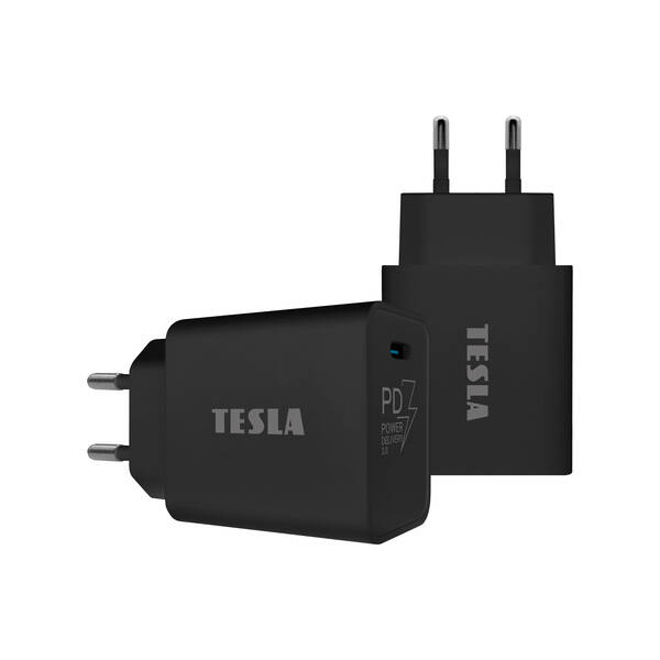 TESLA Power Charger T100 20W PD 3.0/PPS (čern&#225;)