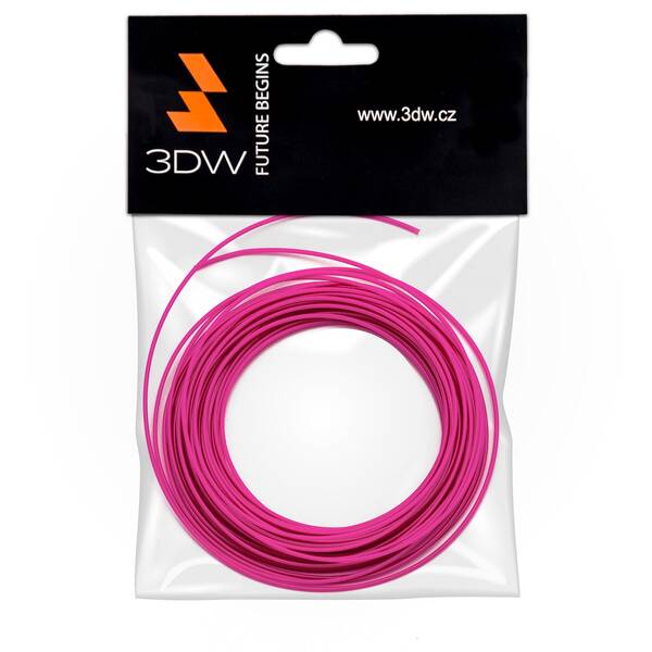 3DW - ABS filament 1,75mm růžov&#225;,10m, tisk 200-230&#176;C