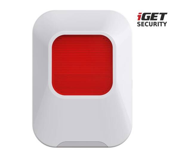 iGET SECURITY EP24 - vnitřn&#237; sir&#233;na nap&#225;jen&#225; bateri&#237; + USB portem, pro alarm M5