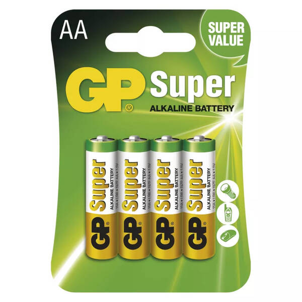GP alkalick&#225; baterie SUPER AA (LR6) 4BL