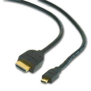 Kabel HDMI-HDMI micro 1,8m, 1.3, M/M st&#237;něn&#253;,zl.,č