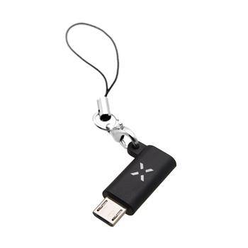 Redukce FIXED Link z USB-C na microUSB, čern&#225;
