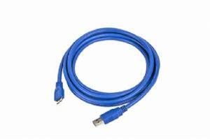 Kabel USB A-B micro 3m 3.0, modr&#253;