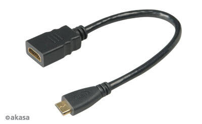 AKASA - HDMI na mini HDMI adapt&#233;r - 25 cm