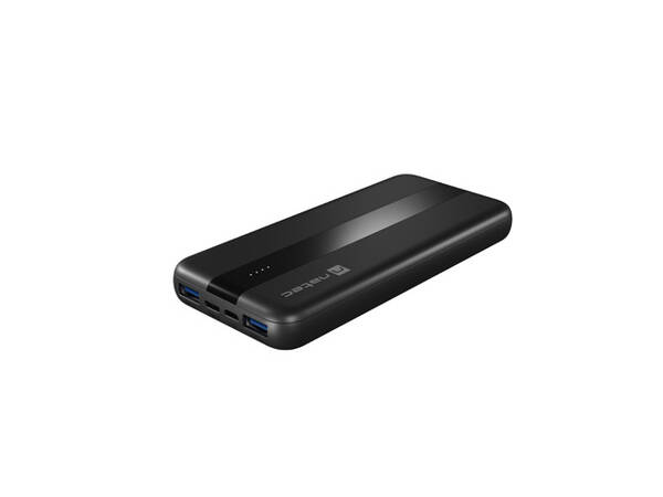NATEC powerbanka TREVI SLIM Q 10000 mAh 2X USB QC3.0 + 1X PD, čern&#225;