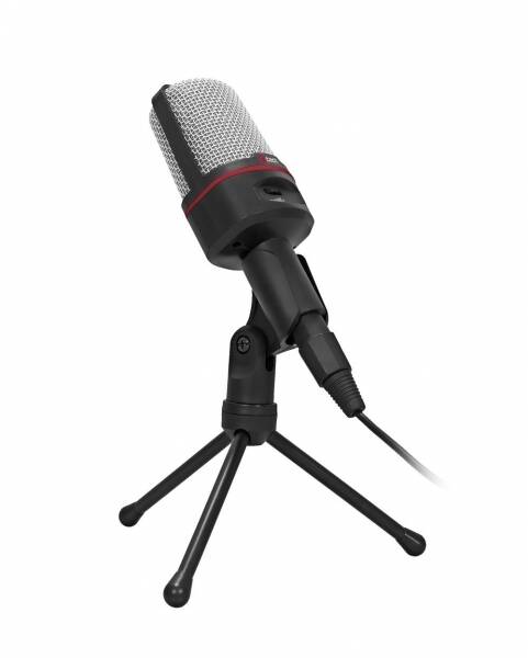 Stoln&#237; mikrofon C-TECH MIC-02, 3,5&quot; stereo jack, 2.5m