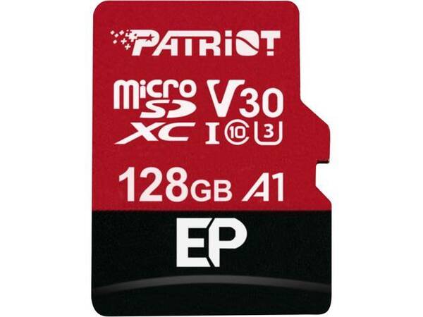 Patriot V30 A1/micro SDXC/128GB/100MBps/UHS-I U3 / Class 10/+ Adapt&#233;r