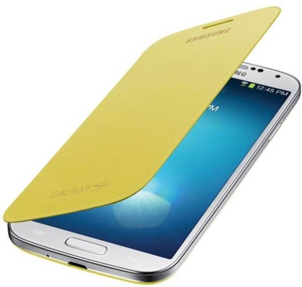 Samsung flipov&#233; pouzdro EF-FI950BY pro S4, Yellow