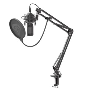 Stolní mikrofon s nastavitelným ramenem pro streamovací a herní účely